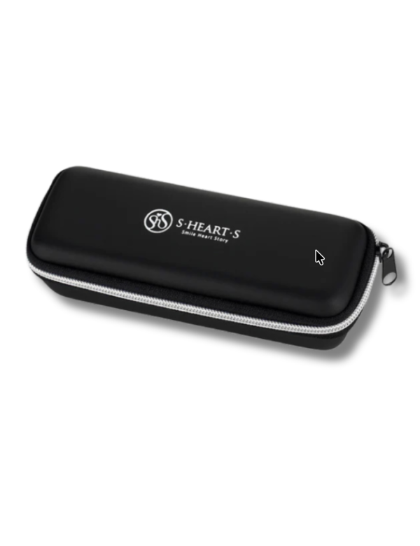 S-Heart-S Semi-hard Comb Case Black For Short Brushes